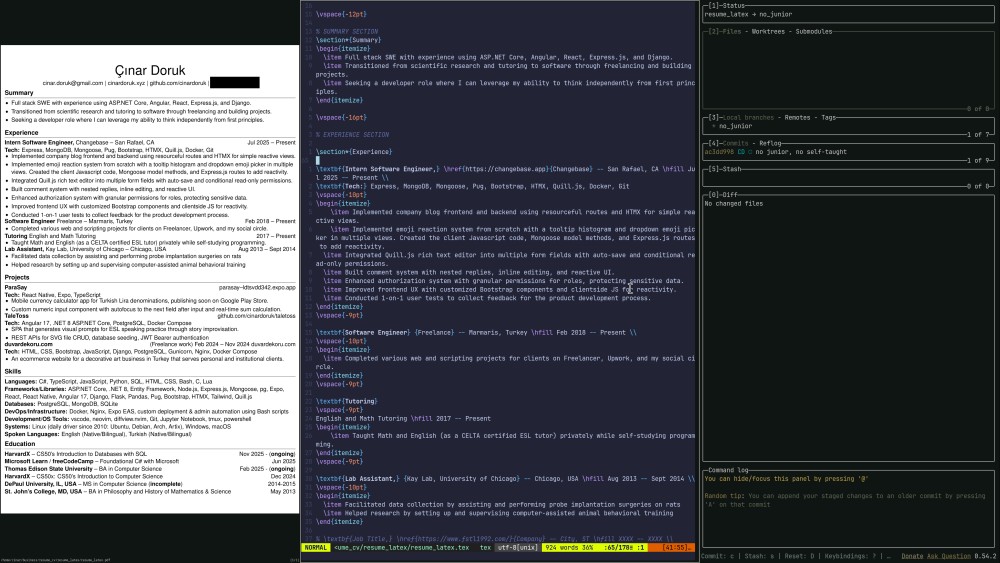 latex-nvim-lazygit workflow